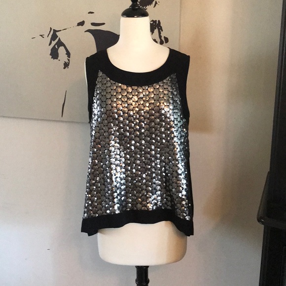 Victoria's Secret Tops - Victoria's Secret Sequin Hi-Low Top